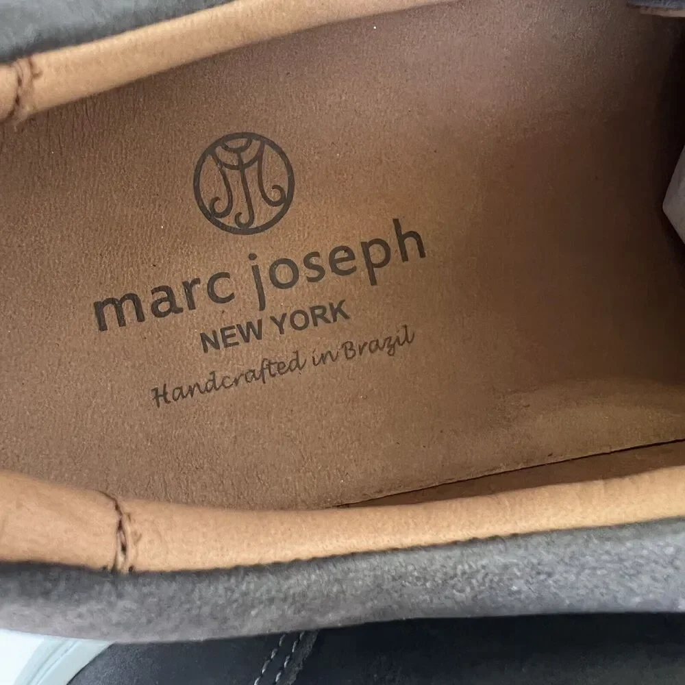 Marc Joseph Mens Union Sq Grey Washed Nappa Fashion Sneaker Size 13